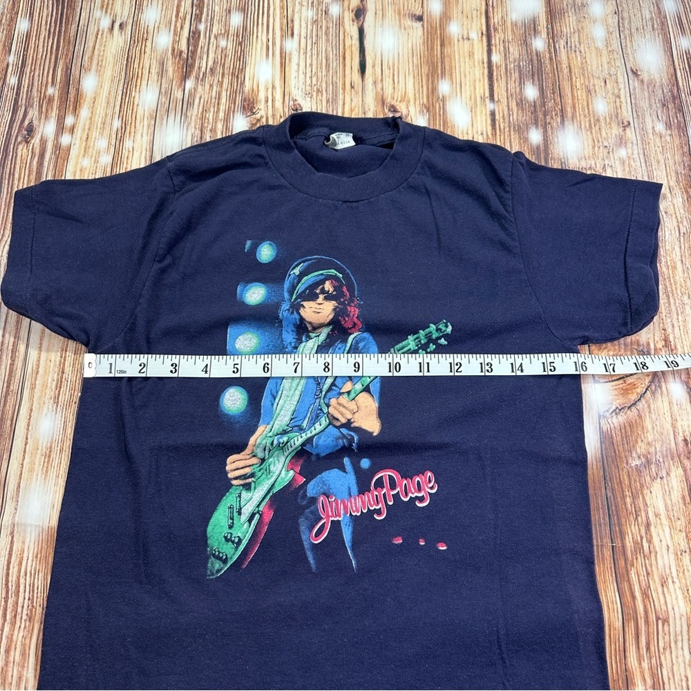 Vintage Jimmy Page Led Zeppelin The Firm  Concert Tour T Shirt Size Médium - Picture 7 of 14